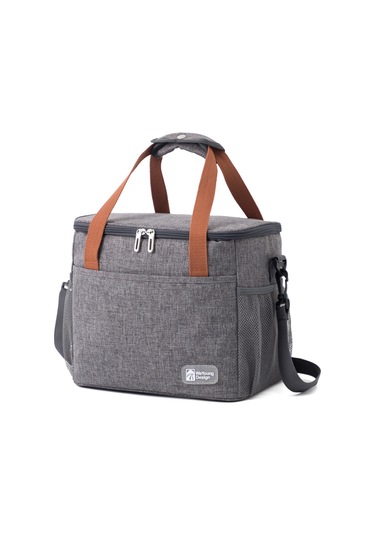 Teltree Büyük Boy Gri İzoleli Soğukluk Çantası - Alüminyum Folyo İç Dolgu İle Saatlerce Isı/sıcaklık Saklama - Aile Piknik Gereçleri İçin Çok Renkli