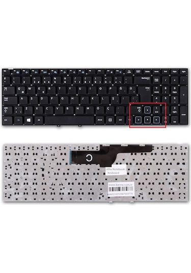 Samsung Uyumlu NP300E5C-A09TR NP300E5C-A0ATR NP300E5C-S01TR Klavye TR