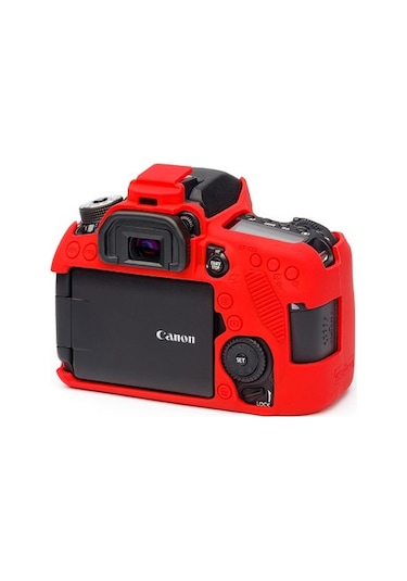 Easycover Canon  80D Silikon Kılıf Ecc80Dr (Kırmızı)