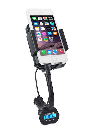 Evrensel 3.5mm Fiş Araç Şarj Cihazı Tutucu Müzik Lcd Fm Radyo Geniş Handsfree Verici İphone 6 & 6 Plus / İphone 5s & 5c / Samsung / Htc