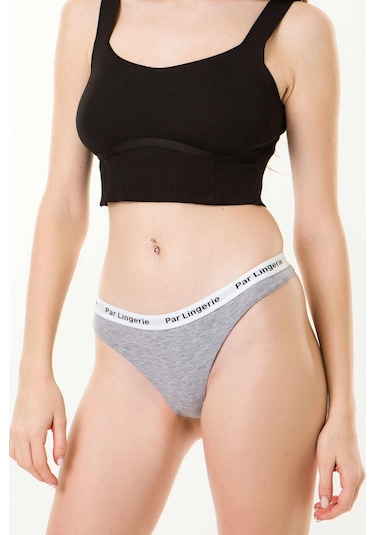 Parlingerie Kadın String Tanga Gri