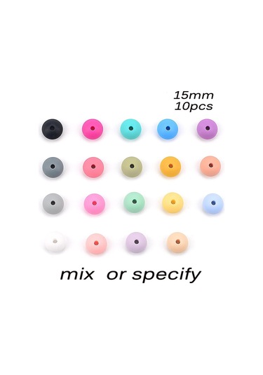 Lofca 10 Adet 15mm Silikon Mercimek Boncuk Bebek Diş Çıkarma Boncuk Bpa Içermeyen Gıda Sınıfı Yapma Bebek Ağız Bakımı Emzik Zinciri Accessorise Şeffaf