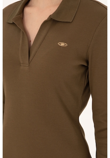 U.s. Polo Assn. Kadın Haki Elbise Örme 50299041-vr027 Haki