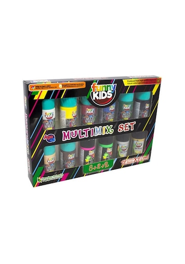 Funny Kids Multimix 20 Ml.x 12 Renk Tüp Set Fnny-mltx-020-05686