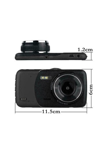 Gajeena Araç Kamerası 1080p Çift Lensli Görüntü Kayıt Ve Park Sensörü Dahil