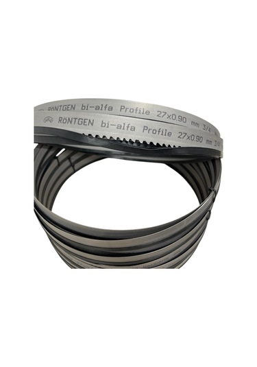 Röntgen 3,66x27x0,9 Bimetal Şerit Testere 3/4 Diş - M-51 Paslanmaz