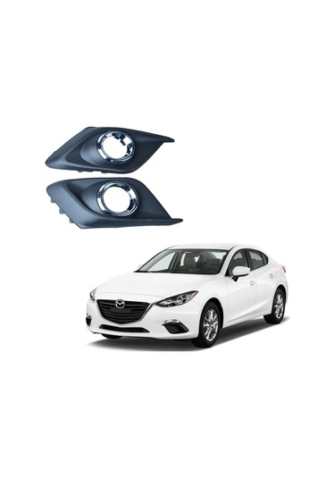 Mazda 3 2014-2016 Sis Farı Çerçevesi Sis Kapağı Takım 2 Adet