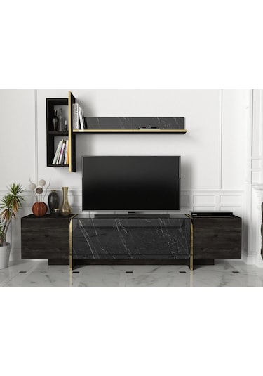 Dekorister Exclusive Veyron Tv Ünitesi Rebab-Mermer