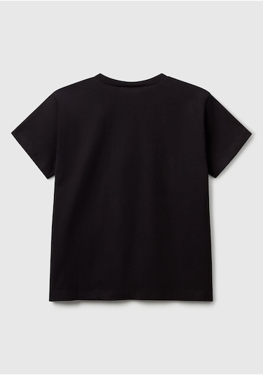Benetton Erkek Çocuk Siyah Bnt-b Tshırt Siyah
