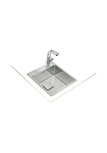 Teka Forlinea Rs15 2B 40.40 (Auto) Tek Hazneli Tezgahüstü/Tezgahasıfır (Flush) Paslanmaz Çelik Eviye - 115000019