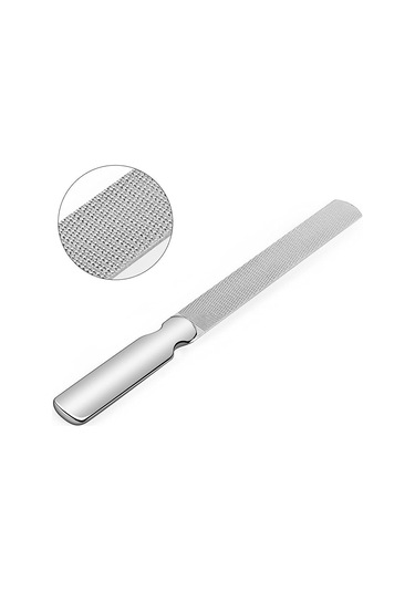 Shineyee Çift Taraflı Paslanmaz Çelik Tırnak Törpüsü, Cilalama Ve Parlatma İçin Pratik Aksesuar 12cm