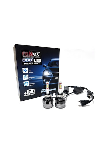 FEMEX 360* CSP SUPERİOR 4 YÖNLÜ CHİPSET H7 LED XENON LED HEADLİGH