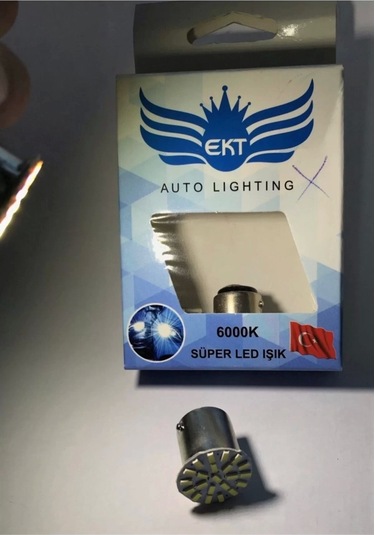 Çakarlı 18 Led Çiçek 93 Tek Duy Beyaz