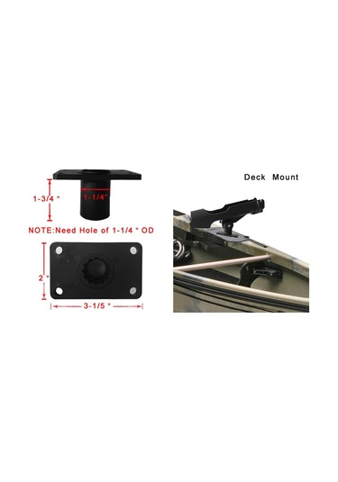 Ayarlanabilir Olta Raf Tutucu 360 Derece Dönen Kayık Raylı Tekne Olta Kamışı Destek Aracı