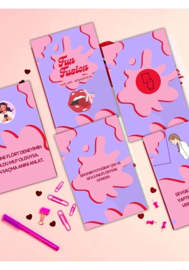 Fun Fusion Kızlar Arasında Kart Oyunu Parti Oyunu