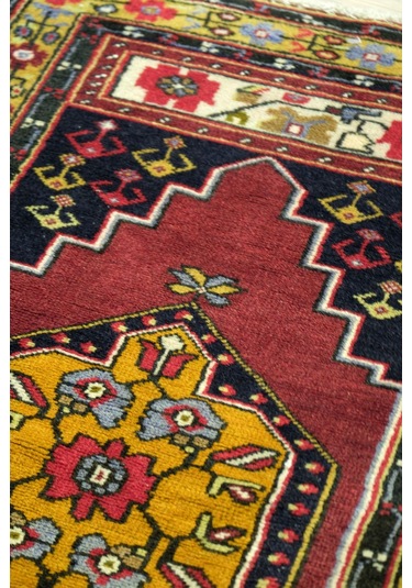 Anatolia El Dokuma Halısı - %100 Doğal Yün - Leh1004500163 Kırmızı