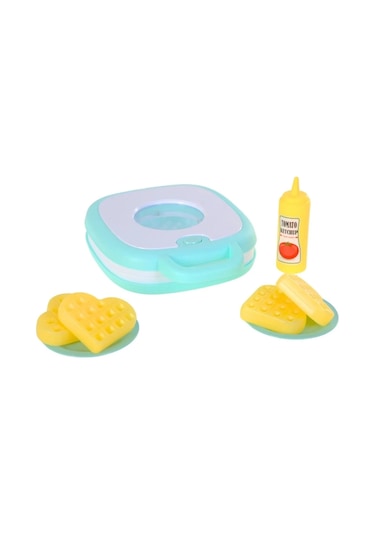 Pilli Işıklı Sesli Oyuncak Waffle Makinesi