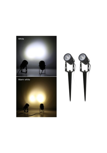 Tomshine 2w Çift Güneş Spot 130lm 2-ın-1 Suya Dayanıklı Sıcak Beyaz