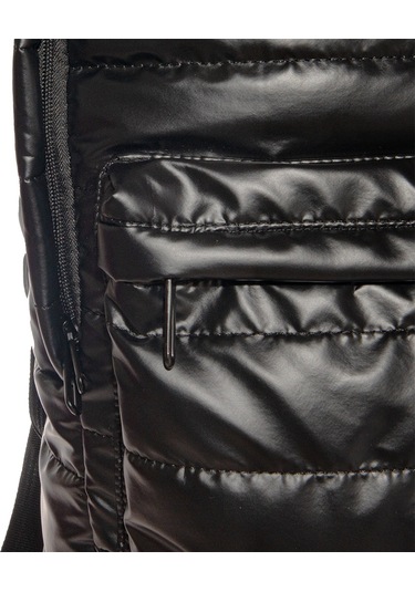 Biggdesign Moods Up Relaxed Kapitone Sırt Çantası Su Geçirmez Kumaşlı Okul Ve Laptop Çantası Siyah Siyah