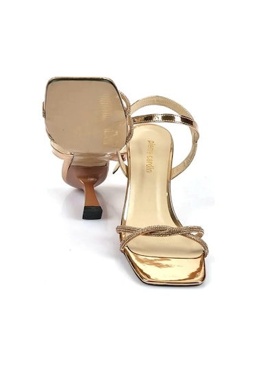 Pierre Cardin Pc-52220 Altın Kadın Taşlı Abiye Ayakkabı