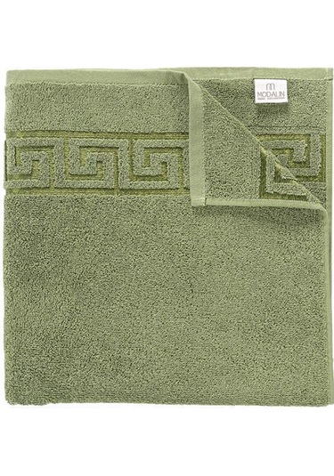 Pamuk Tekli Jakarlı Yumuşak Havlu Grek - 70 X 140 Yeşil