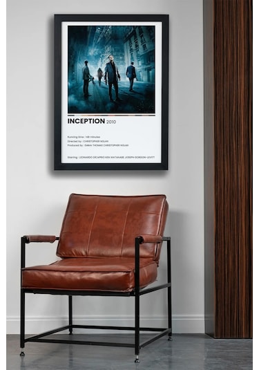Inception Dizi-film Siyah Çerçeveli Tablo Poster