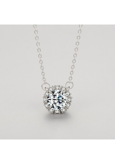 Tancise S925 Gümüş Sınır Ötesi Mikro Kakma Kolye Kolye Kadın Soğuk Rüzgar Klavikula Zinciri. Gümüş