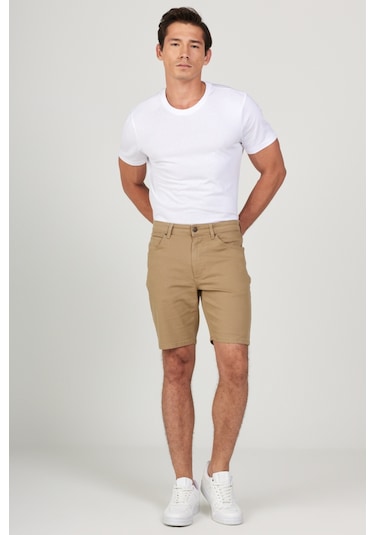Lee Regular Fit Normal Kesim Normal Bel Bej Şort L78DJHCC75 Bej