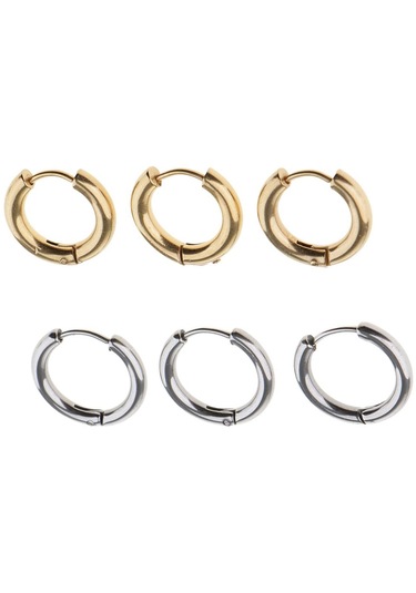 Homyl 6 Adet 316l Paslanmaz Çelik Altın Gümüş 12mm-tip-2 Gri