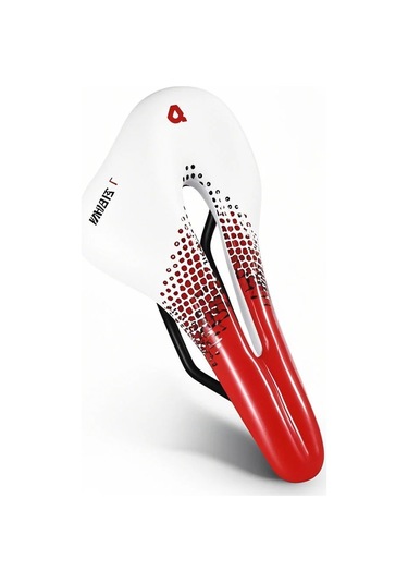 Jeemson West Bıkıng Konforlu Bisiklet Sele - Ergonomik Tasarım, Yüksek Esneklik, Hava Geçirgen, Rahat Sürüş Deneyimi Kırmızı-beyaz Çok Renkli