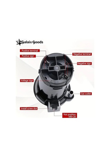 Pazly Wangxi 12v Kompakt Hava Kompresörü, Araba, Kamyon, Tekne Çanları İçin Dayanıklı Krom Kaplı Çinko Alaşımlı, Süper Sesli, 36v