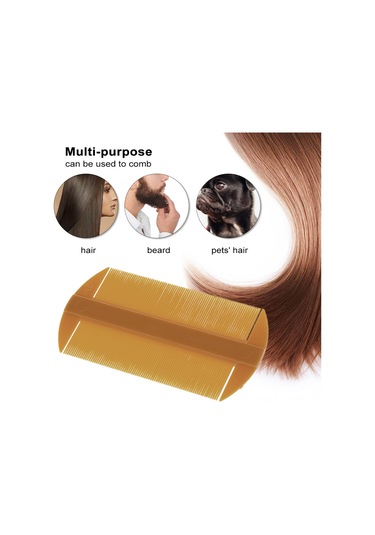 Samdoo Plastik Kafa Derisi Temizleyici Tırnaklı Tarak - İki Yönlü, Ağırlığı Hafif, Ev İçi Kullanıma Uygun, Bit Ve Doku Kaldıran, Saç Ve Sakal Tarayıcı