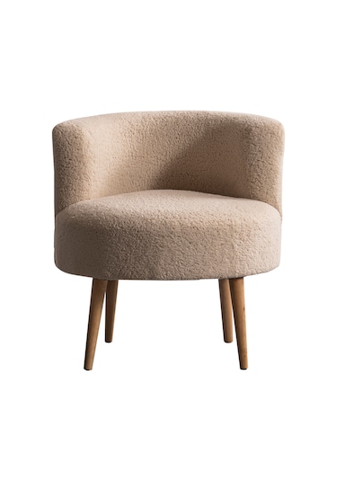 Panda Çay Seti Berjer Ve Puf Takımı Salon, Balkon, Ofis 2 Li Takım Vizon Vizon