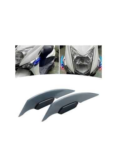 Suntek Motosiklet Winglet Aerodinamik Spoiler Kanat Elektrikli Motosikletler Için Uygun Gri