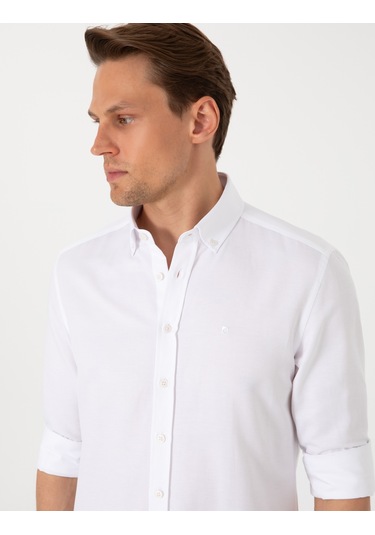 Pierre Cardin Erkek Beyaz Gömlek Desenli 50306996-vr013 Beyaz