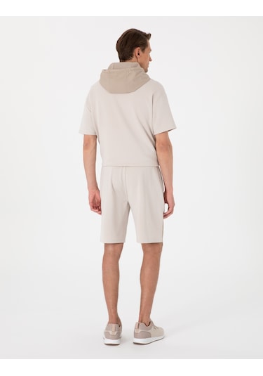 Pierre Cardin Erkek Taş Şort Örme 50302604-vr049 Taş