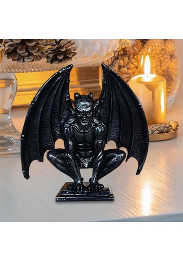 Pazly Suntek Siyah Raf Koleksiyonu Heykel Guardian Gotik Figür Demon Fo
