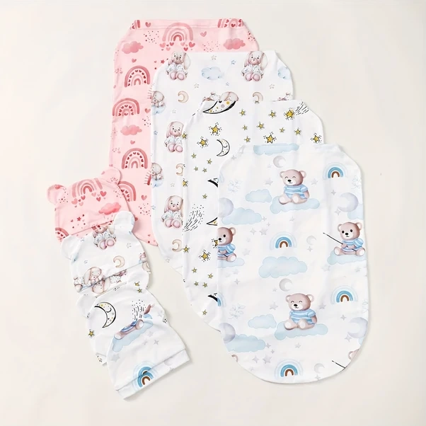 Willowhaven Mommbaby 1-3m Yıldızlı Kundağı, Nefes Alabilir Yenidoğan Uyku Tulumu Beyaz Yıldızlı Gökyüzü