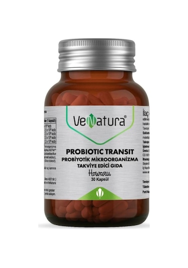 Venatura Probiotic Transit Probiyotik Mikroorganizma 30 Kapsül