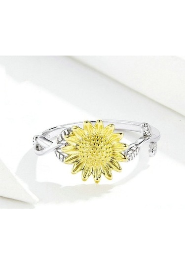 Fastbuy Altın Güller Baskılı Platin Kaplı S925 Sterling Silver Kadın Bilezik Çok Renkli Çok Renkli