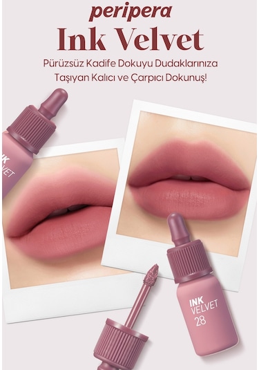 Peripera Ink Velvet Ruj 28 Mauveful Nude