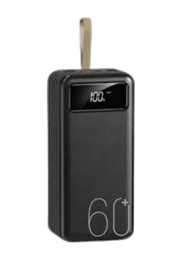 Powerbank 60.000 Mah Taşınabilir Şarj Hızlı El Fenerli Dijital Göstergeli Çok Renkli