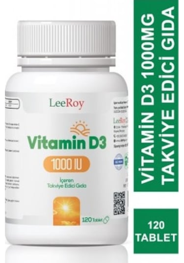 LeeRoy Vitamin D3 1000mg 120 Tablet