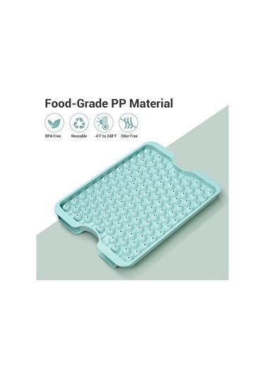 Hangfox 3 Katlı Buz Küpü Seti: Pp+tpe Buzluklar, Kaldırılabilir Kapaklar, Saklama Kutusu Ve Buz Çakması İle Hızlı Buz Hazırlama Mavi
