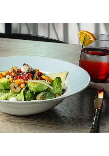 Keramika Beyaz Delta Makarna Tabağı 26 Cm