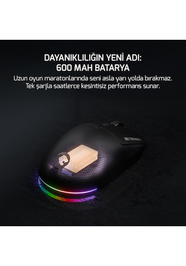 Gamepower Fenix 24.000dpı Triple Mode Kablolu/bluetooth/2.4g Siyah Gaming Mouse Fenix