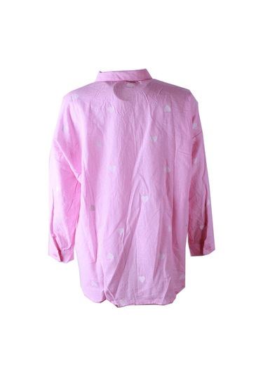 Trender Pembe Kadın Gömlek 71562 Pembe