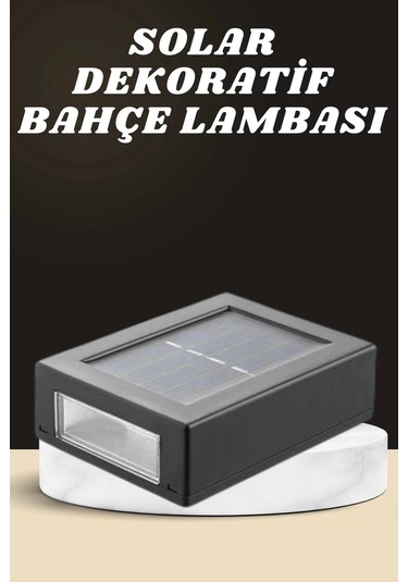 Dekoratif Duvar Lambası Solar Güneş Enerjili Bahçe Aydınlatması Çok Renkli