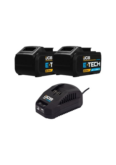 Jcb 18BLRH Kömürsüz Kırıcı-Delici + 18AG Taşlama + 18 V 8.0 Ah Çift Akülü Set