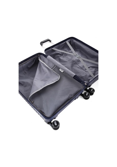 Ultra Dayanıklı 3'lü Set Valiz & Bavul Lacivert-1390 Lacivert